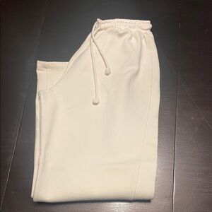 Zara Cream Wide Leg Pants